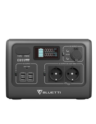 BLUETTI EB55 Portable Power Station | 700 W 537 Wh – Europe Distributo