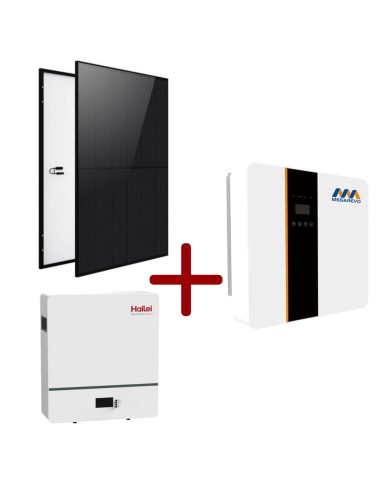 Kit Photovoltaïque CEI-021 6kW avec Stockage 10,24kWh | Panneaux Solai