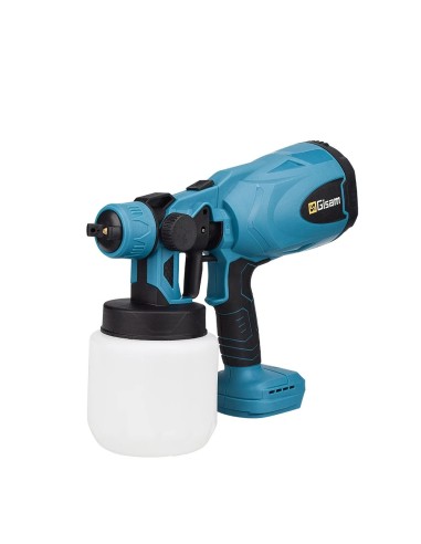 210W Battery-Powered Spray Gun with 800ML Tank and 2 Batteries