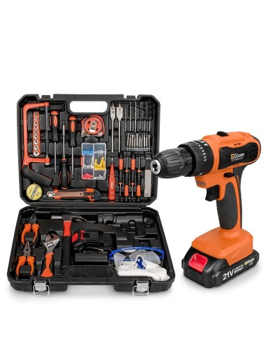 Compact Drill and Tool Kit - Power and Precision in One Complete Kit